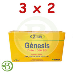 Confezione 3x2 Genesis Omega 3 DHA 1000Mg 120 Capsule Zeus