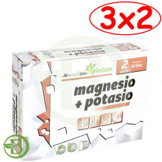 Confezione 3x2 Magnesio + Potassio 60 Comp Pinisan
