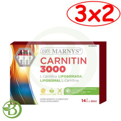 Confezione 3x2 Carnitina 3000 14 Fiale Marnys