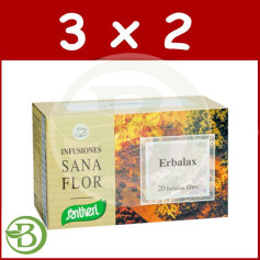 Confezione 3x2 Sanaflor Erbalax 20 Filtri Santiveri