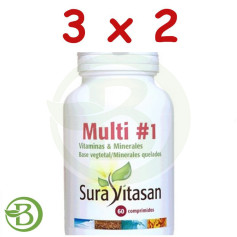 Confezione 3x2 Multi 1 Vitamine e Minerali 60 Compresse Sura Vitasan