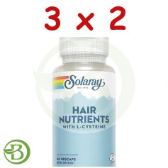 Confezione 3x2 Nutrienti per capelli 60 capsule Solaray