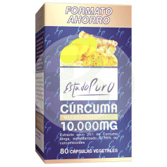 Cúrcuma 10000Mg. 80 Cápsulas Estado Puro