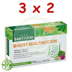 Confezione 3x2 Digest Multiaction 30 Capsule Santiveri