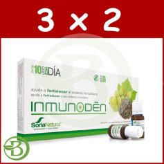 Pack 3x2 Inmunoden 10 Flaconcini Soria Natural