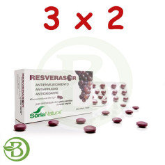 Pack 3x2 Resverasore Antiossidante compr. Soria Naturale