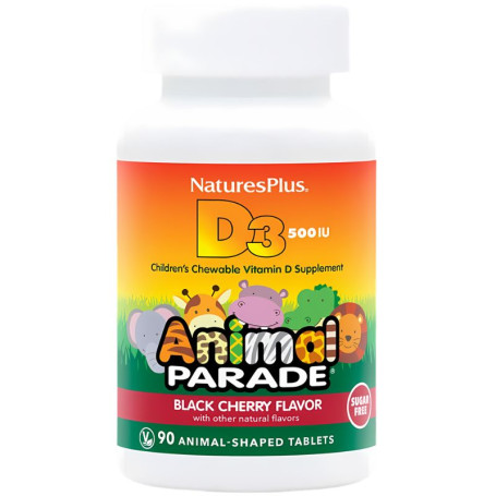 Sfilata degli animali Vit. D3 90 compresse masticabili Natures Plus