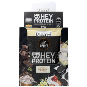 Monodose di proteine del siero del latte isolate al cioccolato bianco 30 g Drasanvi Sport Live