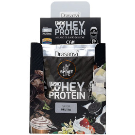 Proteine del siero del latte in dose singola isolate neutre 30G Drasanvi Sport Live