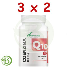 Confezione 3x2 Coenzima Q10 60 Capsule Vegetali Soria Natural