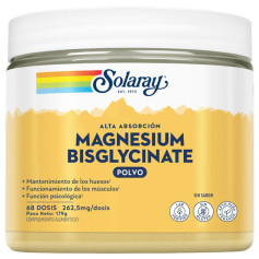 Polvere di bisglicinato di magnesio 179 g (68 porzioni) Solaray