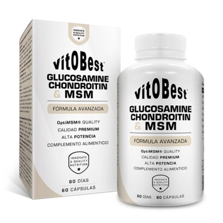 Glucosamina + Condroitina + MSM 60 capsule. Vit.O.Best