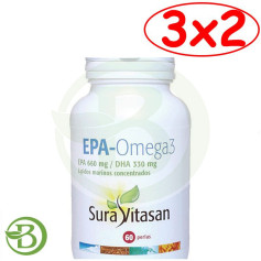Confezione 3x2 EPA-Omega 3 60 Perle Sura Vitasan