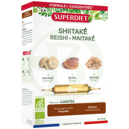Shitake-Maitake-Reishi BIO 20 Fiale Super Diet