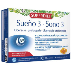 Sonno 3 Rilascio Prolungato 30 Compresse Superdiet