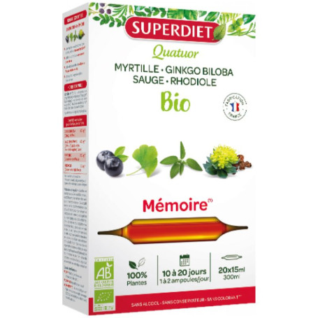 Bio Memory Quartet 20 Fiale Superdiet