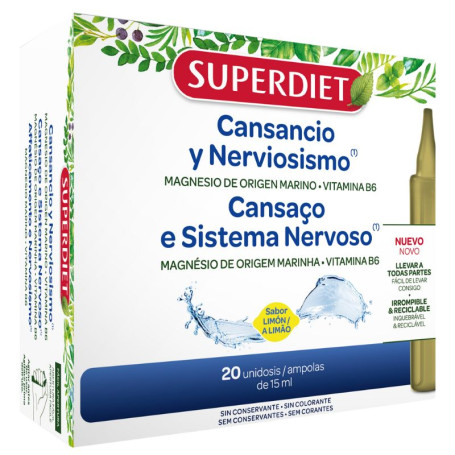 Magnesio marino + vitamina B6 20 fiale Superdiet