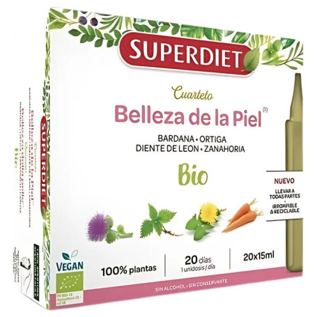 Superdiet Organic Skin Beauty Quartet 20 fiale