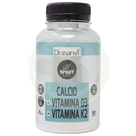 Calcio Vitamina D3+K2 90 Compresse Sport Live Drasanvi