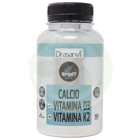Calcio Vitamina D3+K2 90 Compresse Sport Live Drasanvi