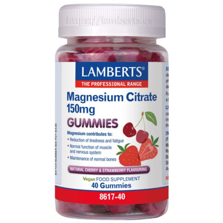 Citrato di magnesio 150 mg 40 gommose Lamberts