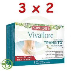 Confezione 3x2 Vivaflore Transit 100 capsule Superdiet