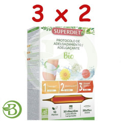 Confezione 3x2 Bio Slimming Protocol 3 Fasi X 10 Fiale Superdiet