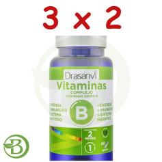 Confezione 3x2 Complesso di vitamina B 60 capsule Drasanvi