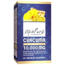 Curcuma 10.000 mg 40 capsule vegetali allo stato puro