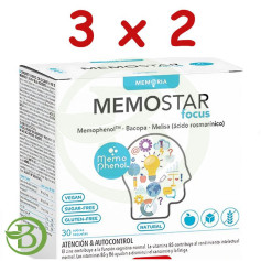 Pack 3x2 Memostar Focus 30 Buste Intersa