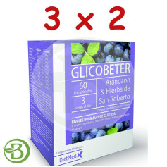 Pack 3x2 Glicobeter 60 Comprimidos Dietmed