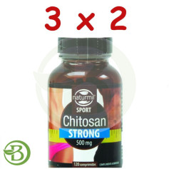 Pack 3x2 Chitosan Slim 120 Comprimidos 500Mg. Naturmil Sport