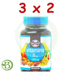 Confezione 3x2 Vitamina B12 2500mcg 60 compresse Naturmil