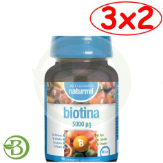 Confezione 3x2 Biotina 500Mg 90 Compresse Naturmil