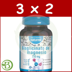 Confezione 3x2 Magnesio Bisglicinato 750Mg 90 Compresse Naturmil