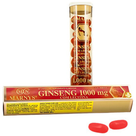 Ginseng con Lecitina 1000Mg 30 Capsule Marnys
