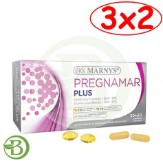 Pack 3x2 Pregnamar Plus 30+30 Cápsulas Marnys