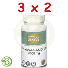 Confezione 3x2 Ashwagandha 6000mg 30 Capsule Vegetali Derbós