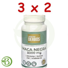 Confezione 3x2 Maca Nera 8000mg 60 Capsule Vegetali Derbós