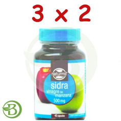 Confezione 3x2 Sidro 500mg. (Aceto di sidro di mele) 45 capsule Naturmil