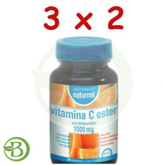 Confezione 3x2 Vitamina C Ester C 1.000 mg. 60 compresse Naturmil