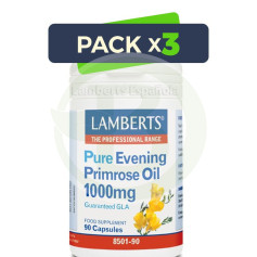 Confezione da 3 oli di enotera puri da 1000 mg. Lamberti