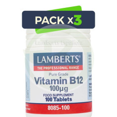 Confezione 3x Vitamina B12 100µg. Lamberti