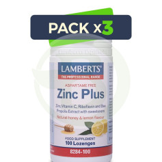 Confezione da 3 pastiglie Zinc Plus Lamberts