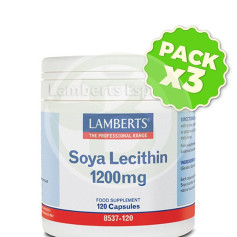 Confezione da 3 Lecitina di Soia da 1200Mg. Lamberti