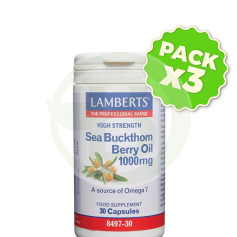 Confezione da 3 oli di olivello spinoso da 1.000 mg. Lamberti