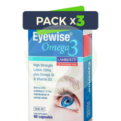Confezione da 3x Eyewise Omega 3 60 capsule Lamberts
