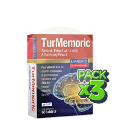 Confezione da 3 compresse di curcuma 60 Lamberts