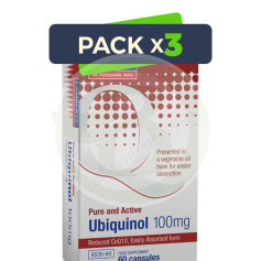 Confezione da 3 Ubiquinolo 100 mg. 60 capsule di Lambert
