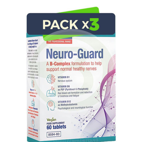 Pack 3x Neuro-Guard 60 Comprimidos Lamberts